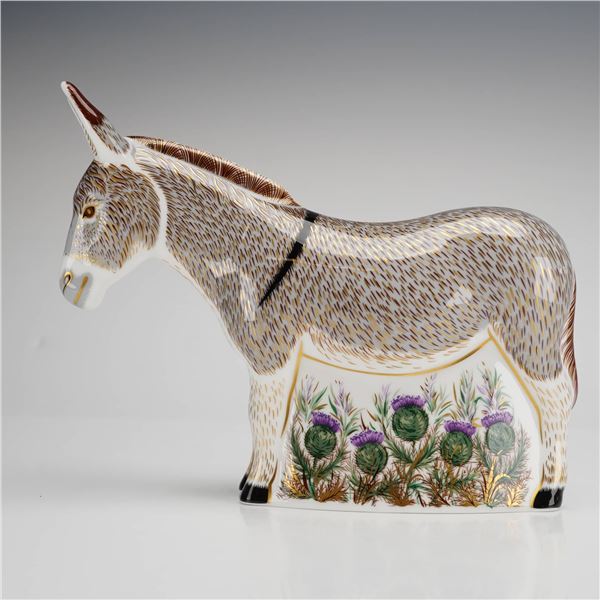Royal Crown Derby Bone China Paperweight Donkey Limited Edition Visitors Center Exclusive