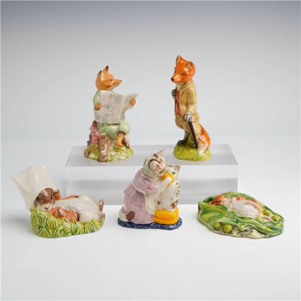Collection of Five Royal Albert Beatrix Potter Porcelain Figurines