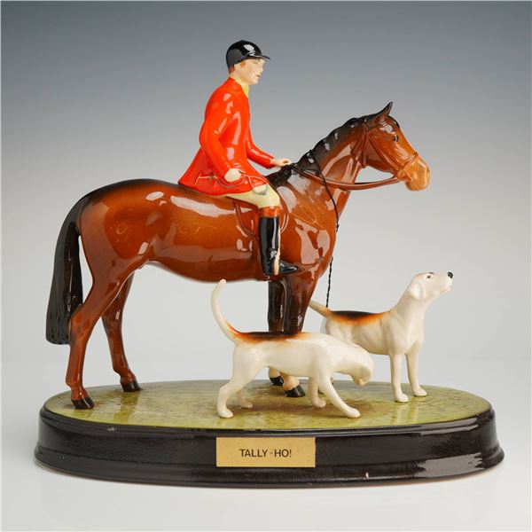 Beswick Ceramic Huntsman and Hounds Hunting Tableau