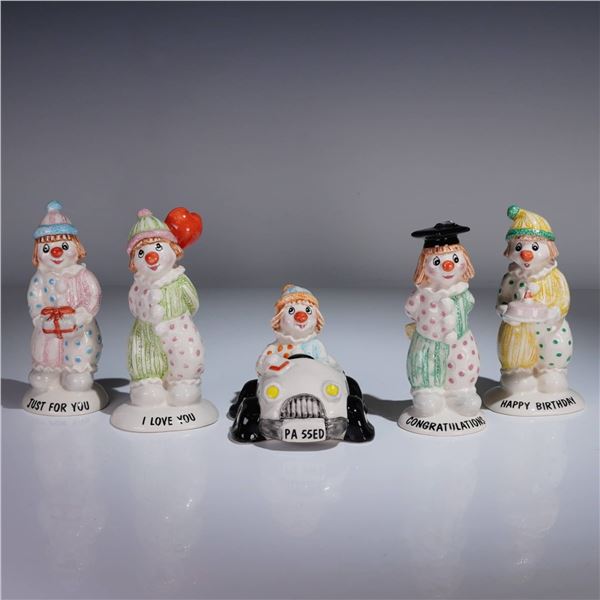 5pc Beswick England Clown Figurines LL2 LL4 LL6 LL8 LL14
