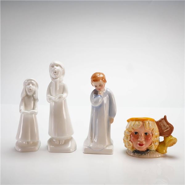 Royal Doulton Figurines, Darling HN 3613, Angel Mini Jug D 7051, and Christmas Choir Set