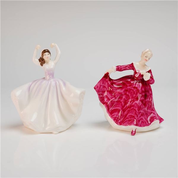 Two Royal Doulton Bone China Figurines, Kirsty (HN3213) and Karen (HN3270)