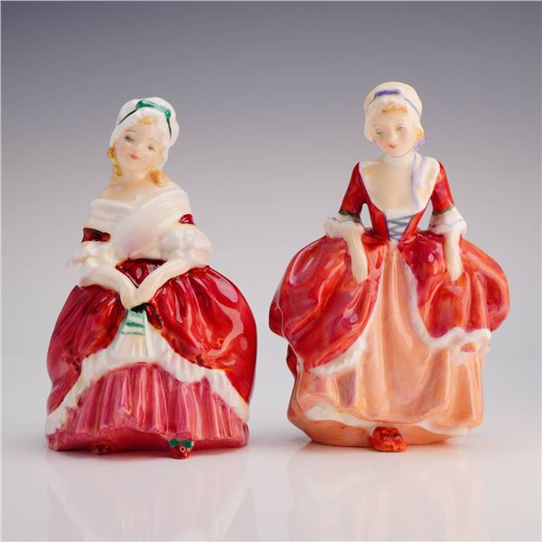 2pc Royal Doulton Figurines Peggy HN2038 and Goody Two Shoes HN2037