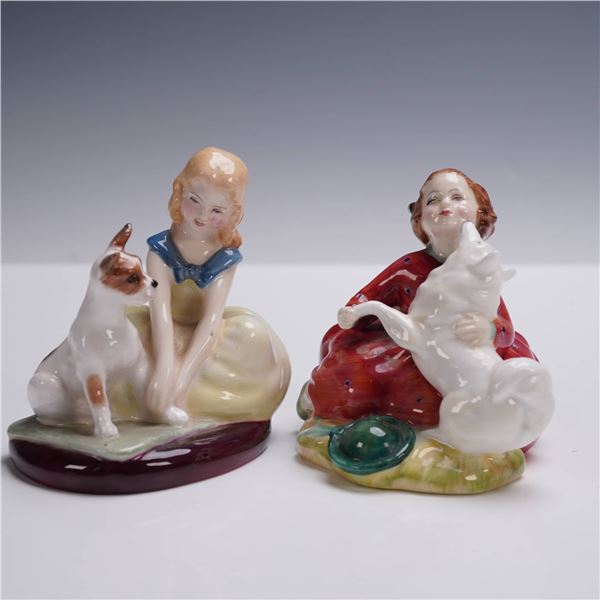 2pc Royal Doulton Figurines, Home Again HN2167 and Golden Days HN2274