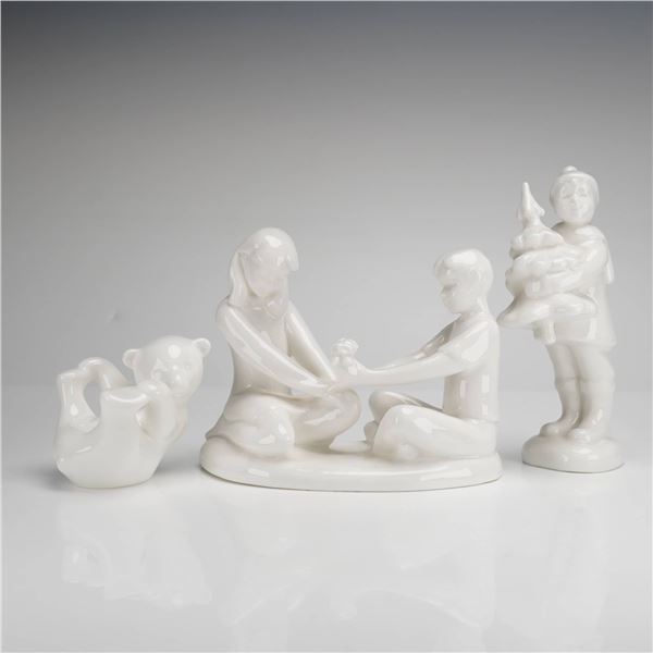 Three Royal Doulton and Coalport Figurines Gift of Friendship Christmas Dreams