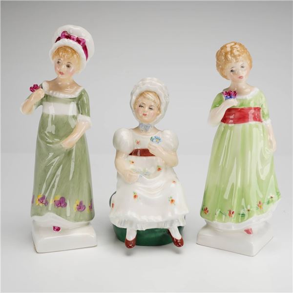 Three Royal Doulton Bone China Figurines Ruth HN2799 Tess HN2865 and Kathy HN2346