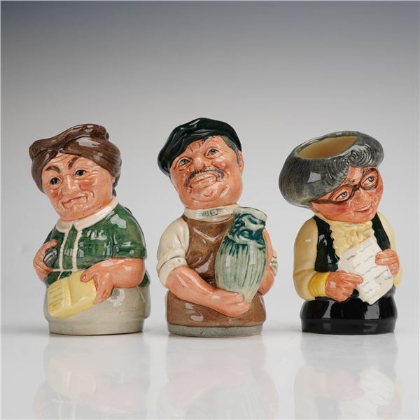 Three Royal Doulton Doultonville Collection Character Jugs including Albert Sagger the Potter D6745