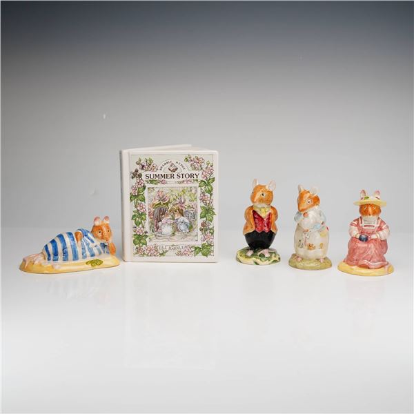 5pc Royal Doulton Brambly Hedge Figurines and Bank