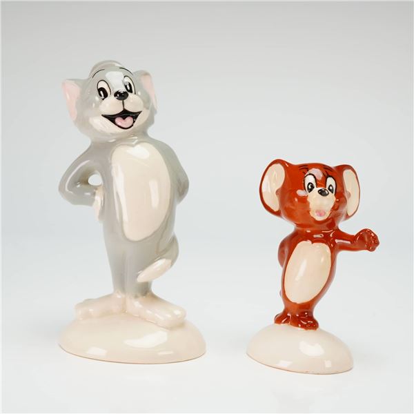 2pc John Beswick Royal Doulton Figurines, Tom and Jerry