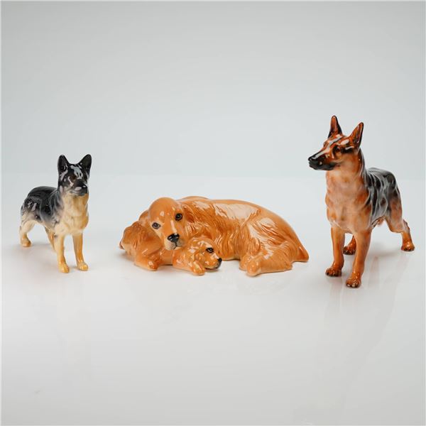 3pc Royal Doulton & Beswick Dog Figurines