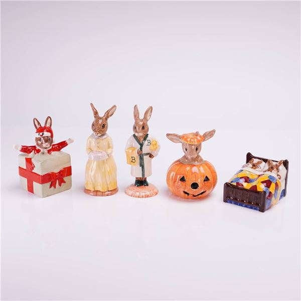 Collection of 5 Royal Doulton Bunnykins Figurines