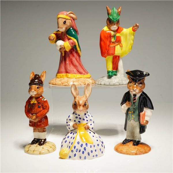 5pc Royal Doulton Bunnykins Figurines