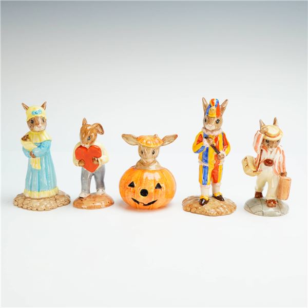 5pc Royal Doulton Bunnykins Figurines - DB 234, 130, 132, 235, 154