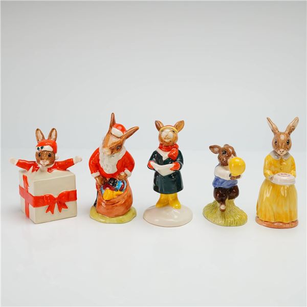 5pc Royal Doulton Bunnykins Porcelain Figurines- DB17, 73, 104, 137 & 146