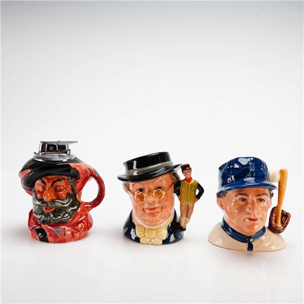 Royal Doulton Three Character Jugs and Table Lighter Collection, 1949-Modern