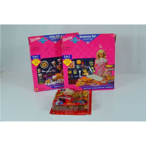 Mattel Barbie Fun Fixin' and Coca-Cola Cola Caps Playsets, 1990s