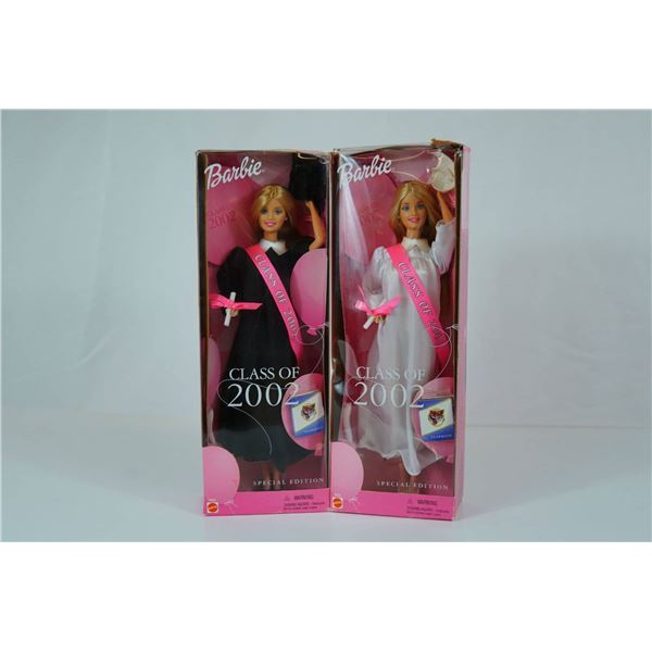 Mattel Class of 2002 Special Edition Barbie Dolls, 11.5"