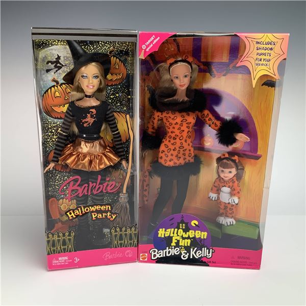 2pc Barbie & Barbie and Kelly dolls Halloween Sets