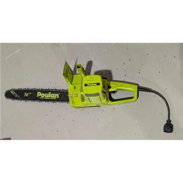 SCIE À CHAÎNE ÉLECTRIQUE POULAN 14"