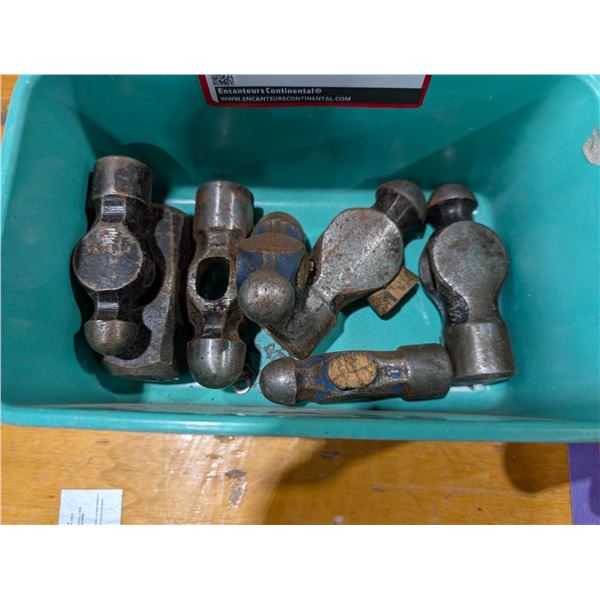 LOT DE 7 TÊTES DE MARTEAU ASSORTIES