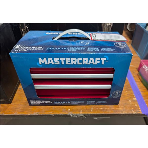 MASTERCRAFT MINI BOÎTE À OUTILS (ROUGE) 10 7/8"X6"X6"