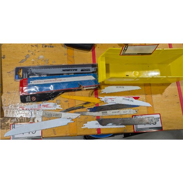 LOT DE ASSORTIS RECIPRICATING SCIE BLADES