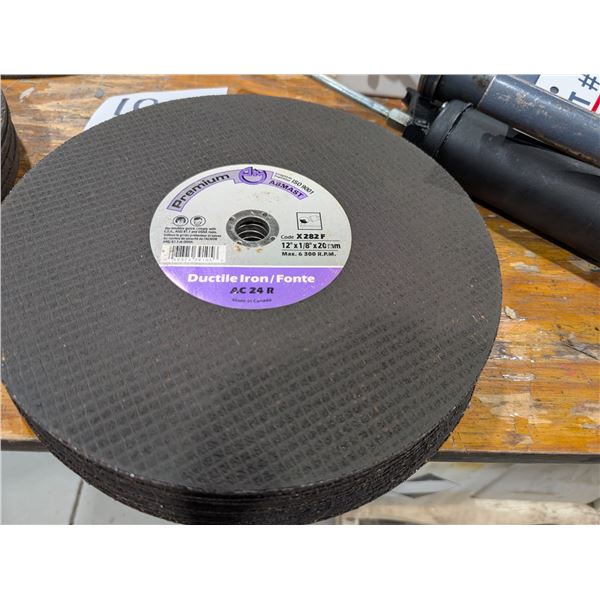 LOT DE 10 DISQUE À TRONÇONNER ABMAST 12"X1/8"