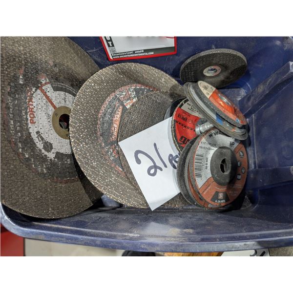 LOT DE 21 ASSORTIS DISQUE À TRONÇONNER