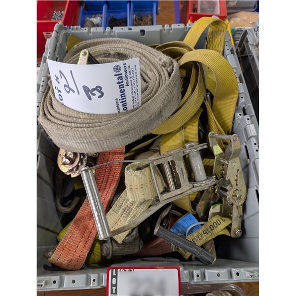 LOT DE 21 ASSORTIS STRAPS / SANGLES À CLIQUET