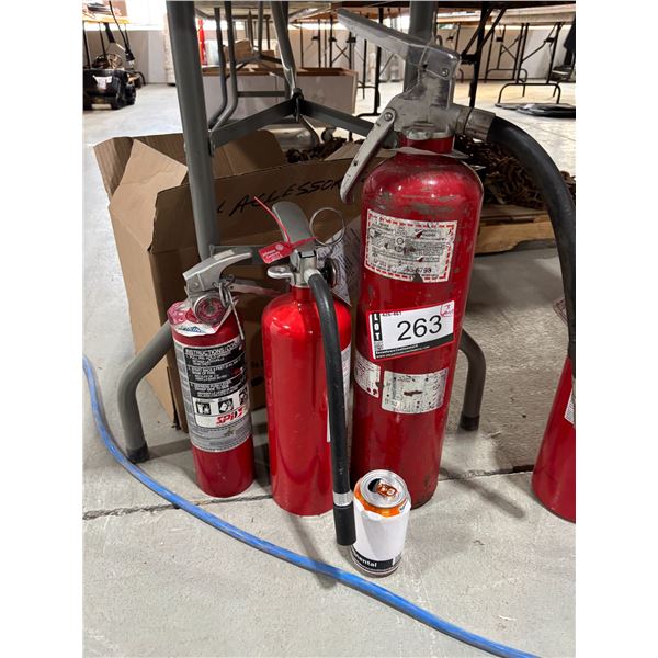 LOT DE 3 EXTINCTEURS ASSORTIS