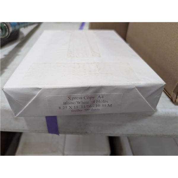 PAQUET DE 500 FEUILLES DE PAPIER BLANC À 4 TROUS 8.25"X11-11/16"