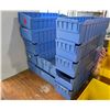 Image 2 : LOT DE 12 ASSORTIS BLUE BACS EN PLASTIQUE