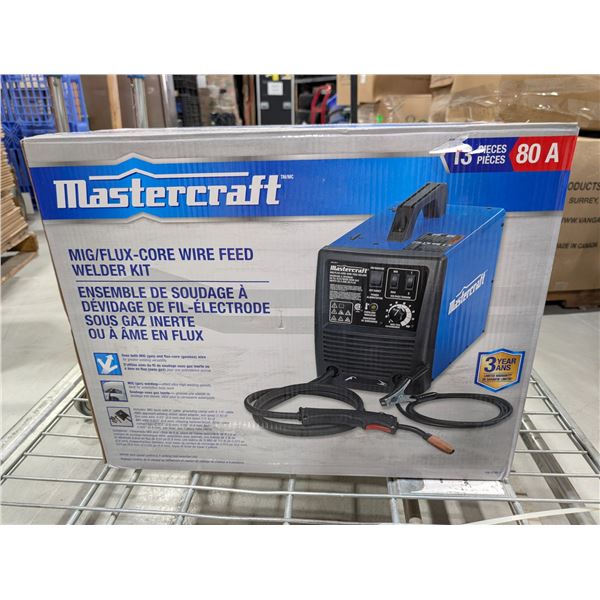 ENSEMBLE DE SOUDEUSE À FIL MIG/FLUX-CORE MASTERCRAFT (NEUF)