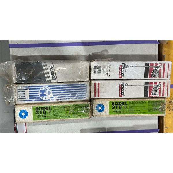 LOT DE 6 BOÎTES D’ÉLECTRODES ASSORTIES