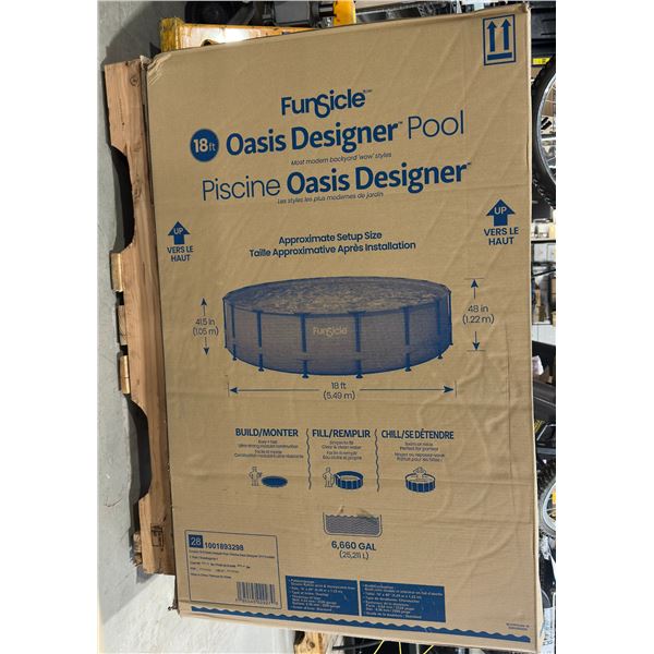 PISCINE FUNSICLE 18' OASIS DESIGNER 18'X48" 6660GAL #P9Q01848B