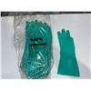 Image 1 : LOT DE 12 GANTS EN NITRILE VERTS -GR.: 6-1/2