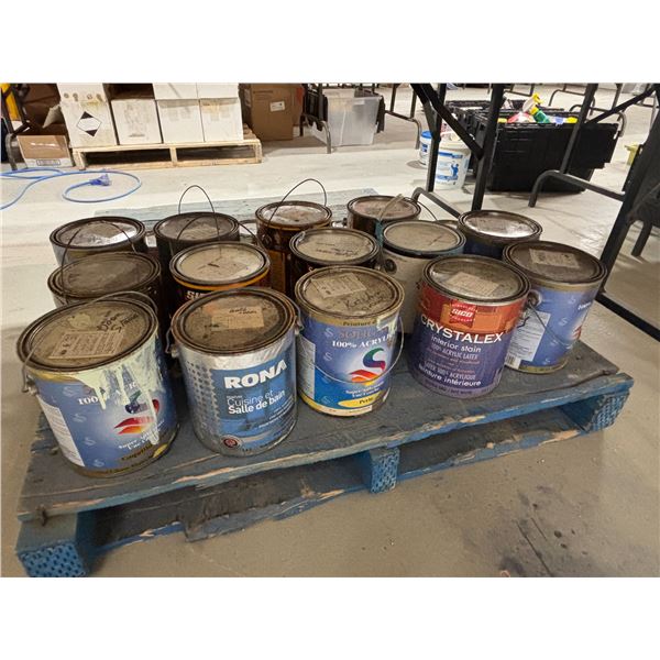 LOT DE PEINTURES ASSORTIES