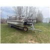 Image 1 : One Owner- 2011 Angler 220 22' Double Pontoon Boat c/w 115 Mercury, Trolling motor, elec. anchor, Fi
