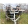 Image 2 : One Owner- 2011 Angler 220 22' Double Pontoon Boat c/w 115 Mercury, Trolling motor, elec. anchor, Fi