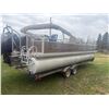 Image 7 : One Owner- 2011 Angler 220 22' Double Pontoon Boat c/w 115 Mercury, Trolling motor, elec. anchor, Fi