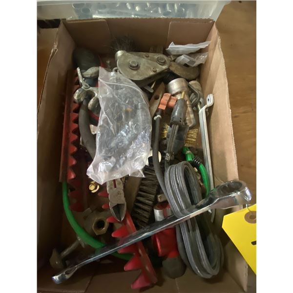 2 boxes of tools, sockets, and misc.