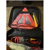 Image 3 : Roadside safety kit w/ flares, booster cables etc.