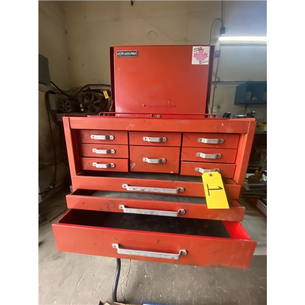 Ultrapro 11 drawer red tool box.