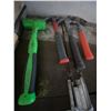 Image 2 : Group of claw hammers, soft head hammers, and keyways.