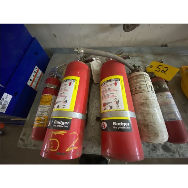 Approx 5 fire extinguishers.
