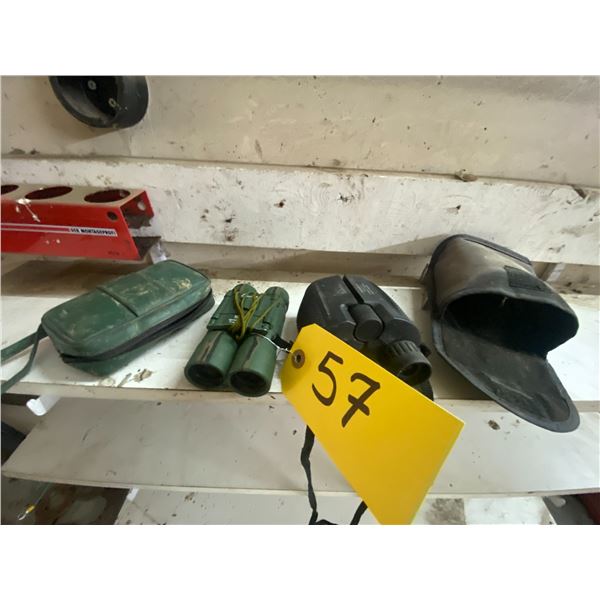 2 pairs of Binoculars w/ cases.