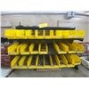 Image 1 : Yellow bins of washers, nuts, bolts, etc.