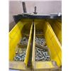 Image 6 : Yellow bins of washers, nuts, bolts, etc.