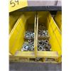 Image 7 : Yellow bins of washers, nuts, bolts, etc.