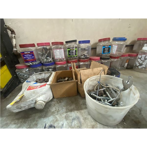 Large quantity of misc. bolts, and cap screws.